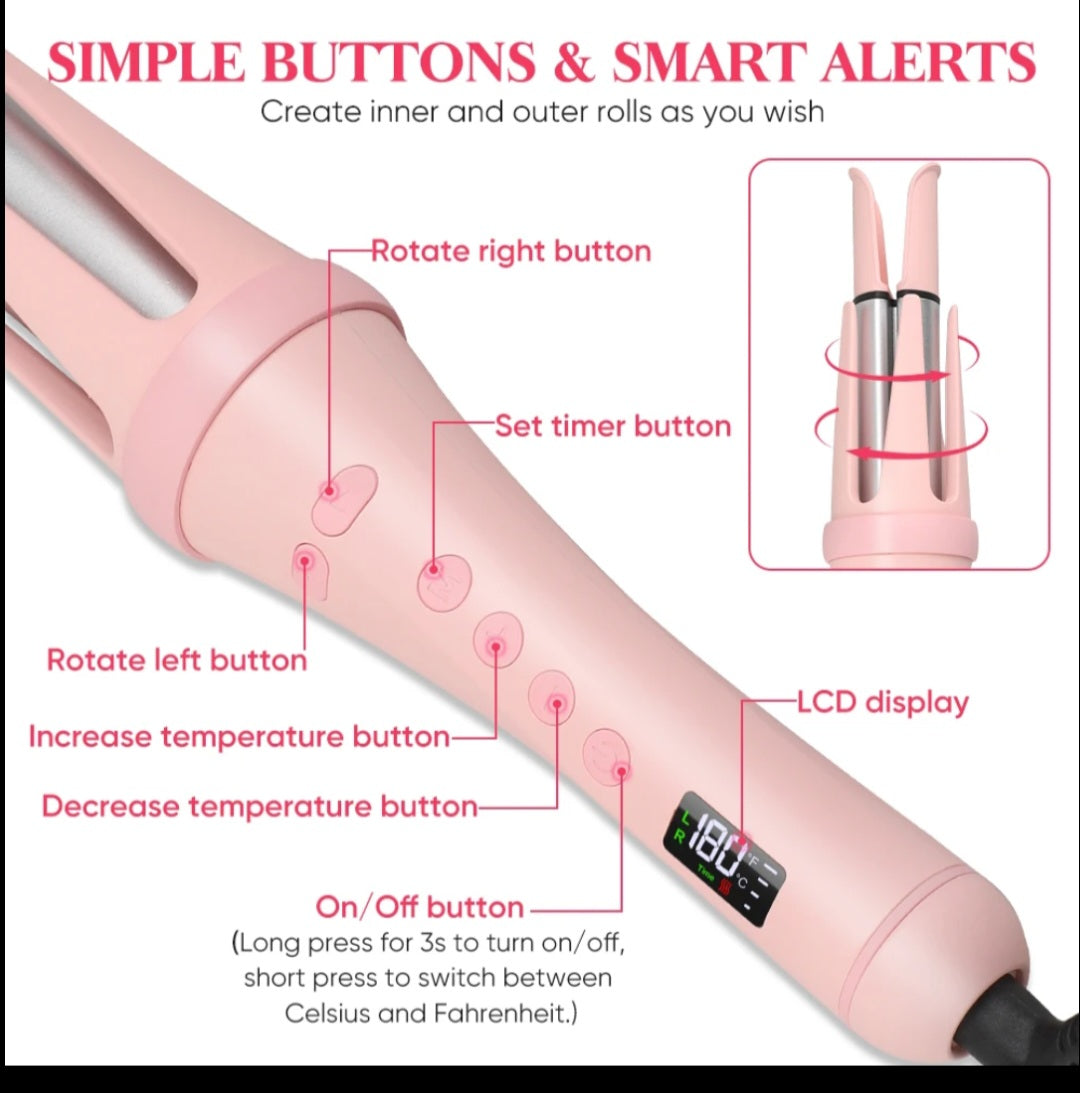 360 Rotating Head Curling Iron