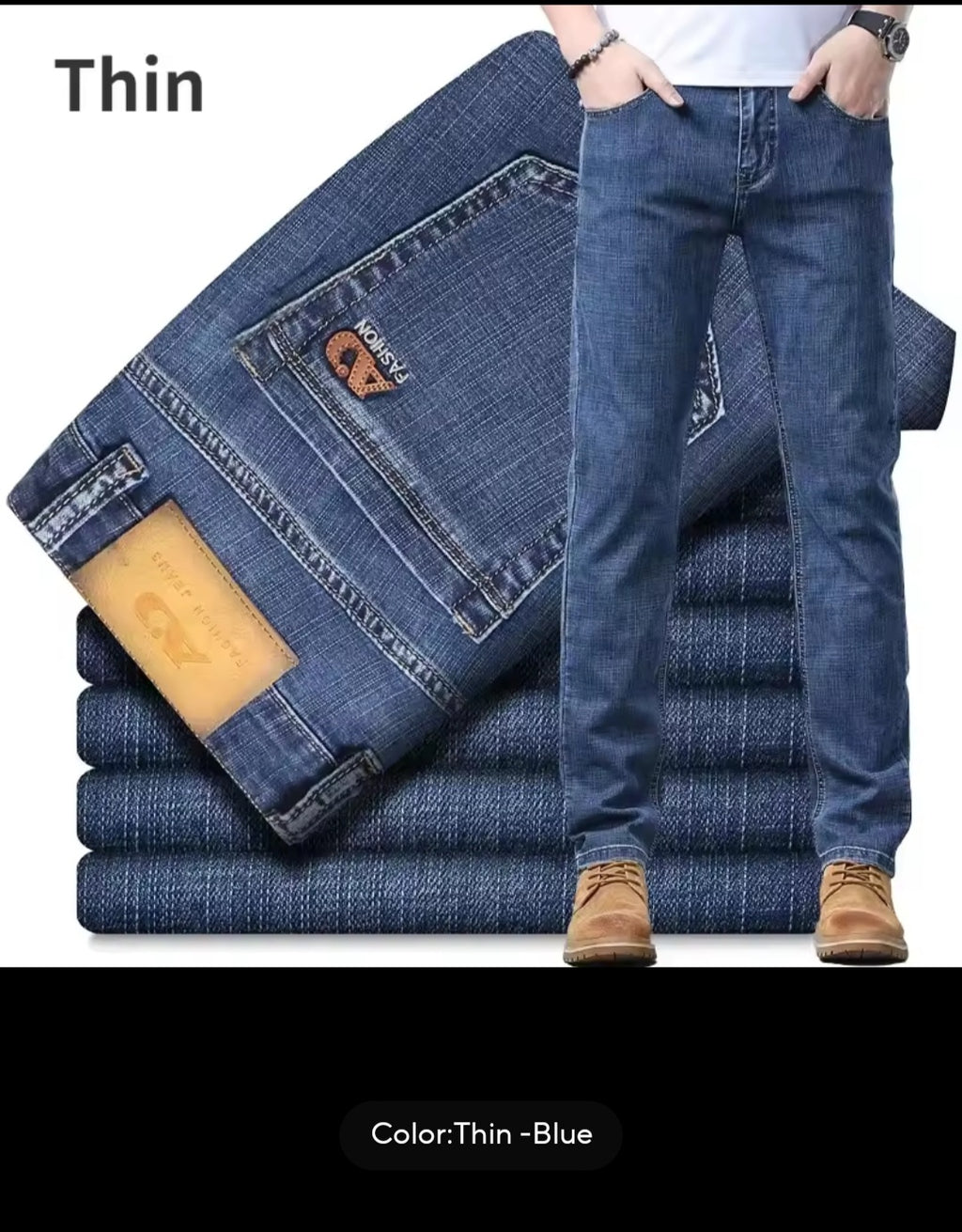 Men Thick Material Slim