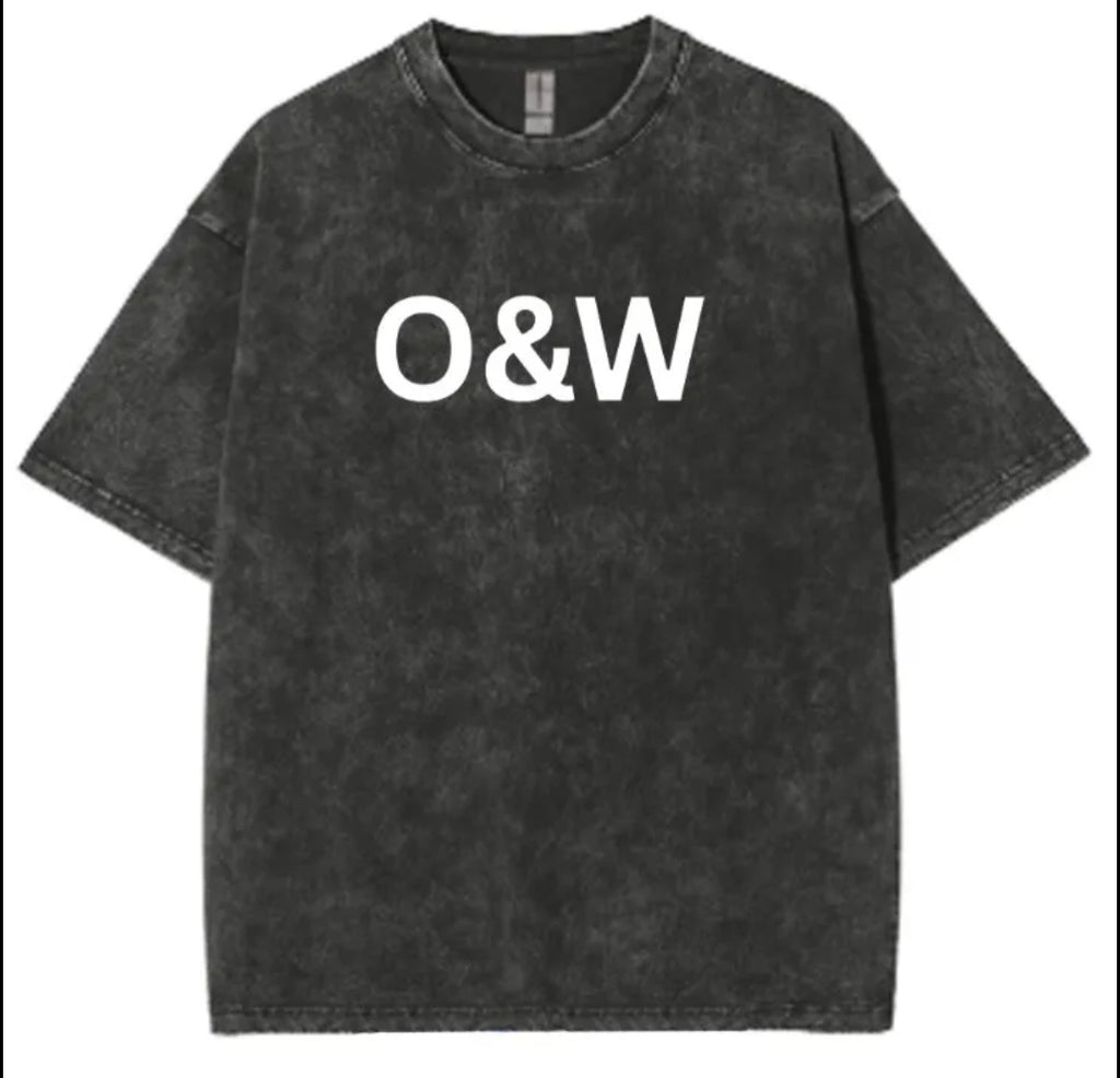 Customize LOGO Top Quality Cotton Acid Wash T-shirt