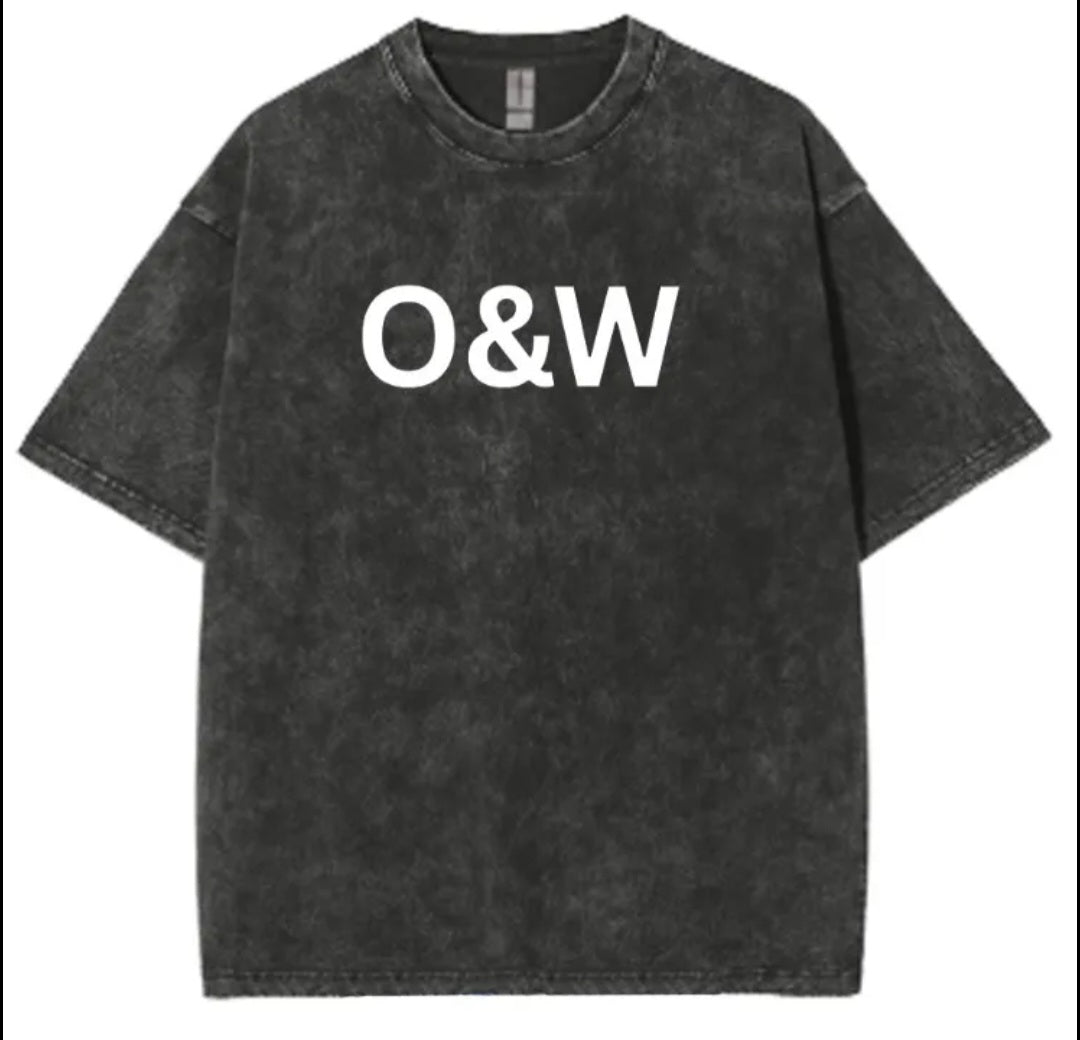 Customize LOGO Top Quality Cotton Acid Wash T-shirt