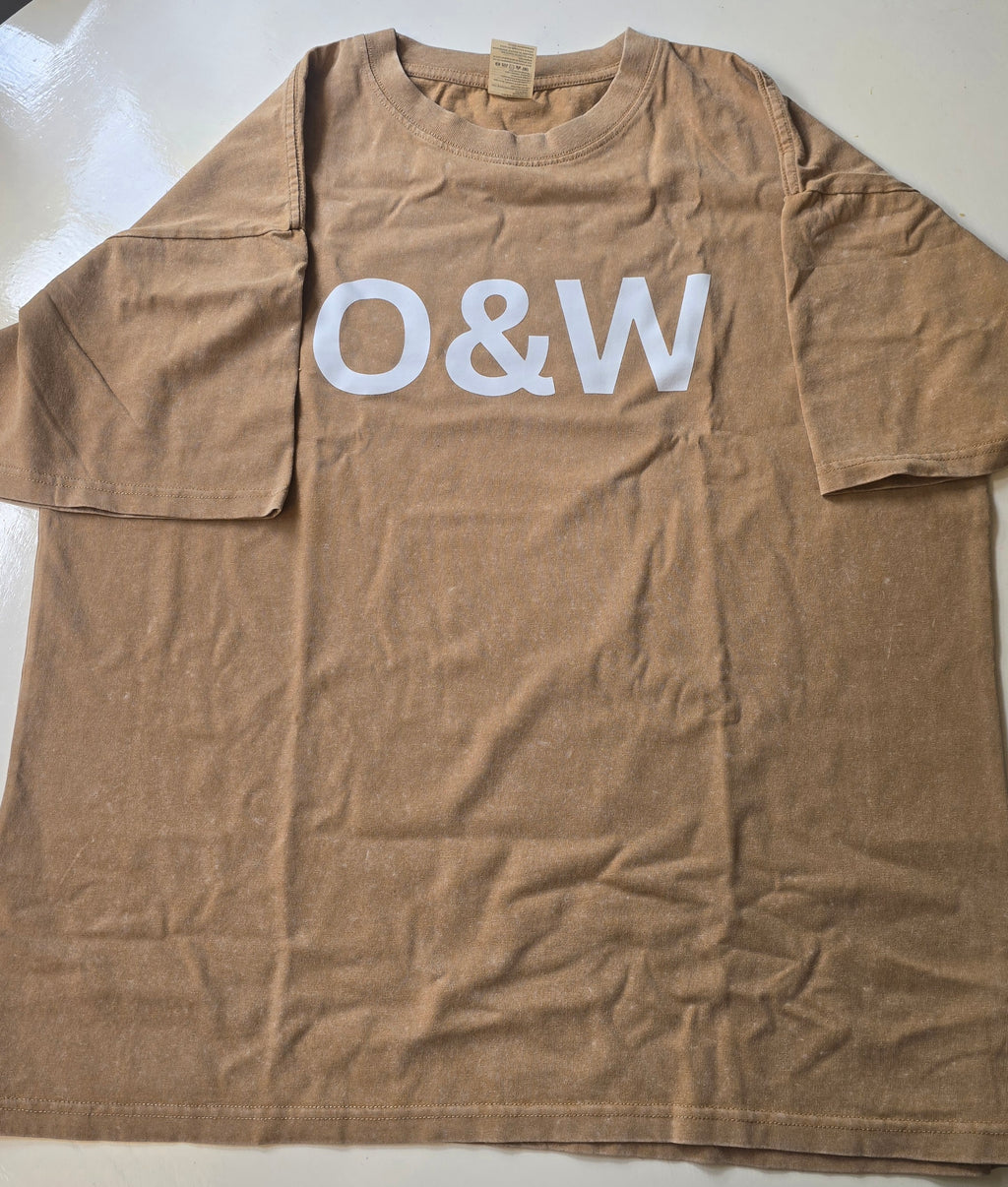 Customize LOGO Top Quality Cotton Acid Wash T-shirt