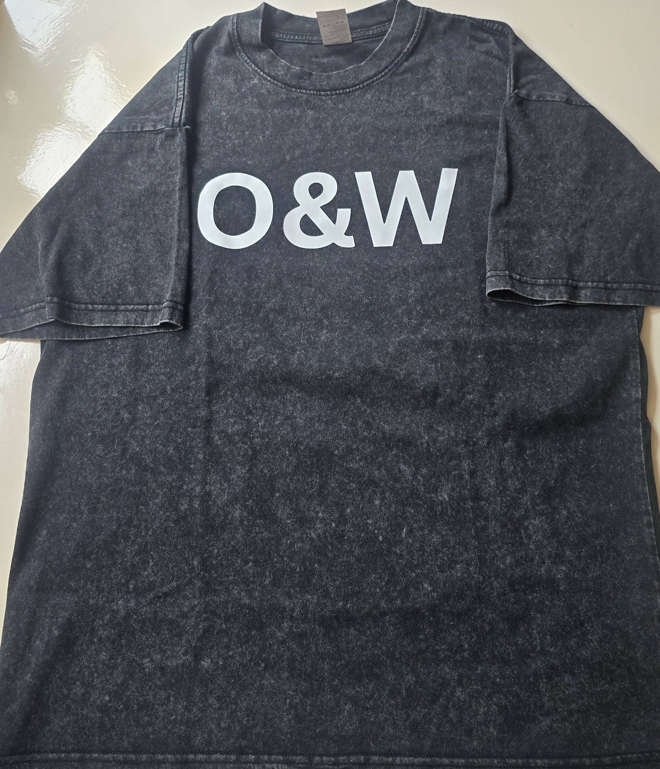 Customize LOGO Top Quality Cotton Acid Wash T-shirt